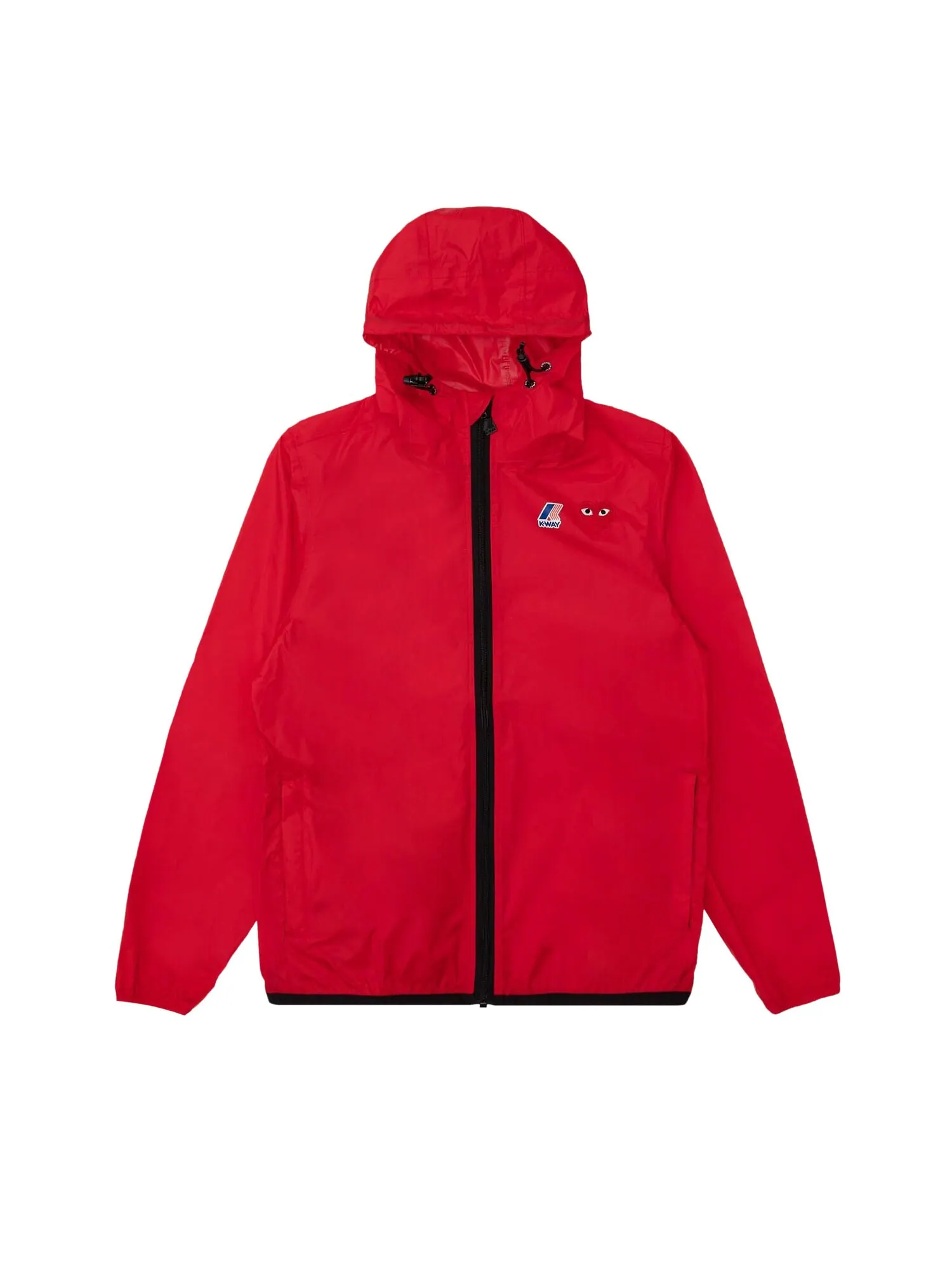 Толстовка Comme des Garçons PLAY x K-Way на молнии — изображение 1 из 2, красный