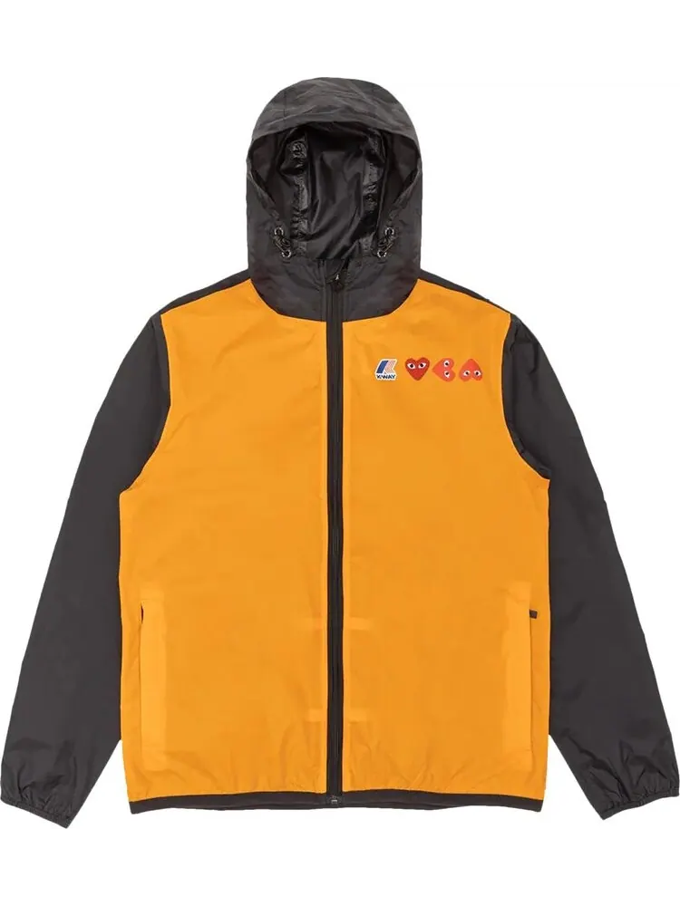 Худи Comme des Garçons PLAY K-Way Hoodie Full Zip Orange/Black