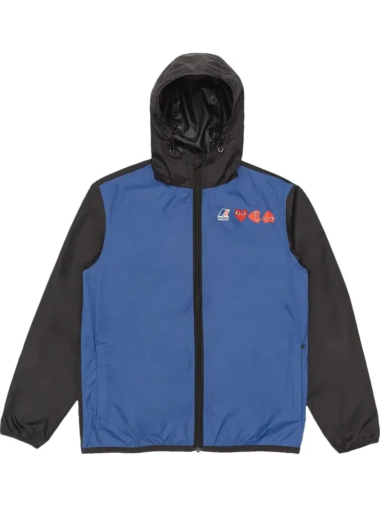 Худи Comme des Garçons PLAY K-Way Hoodie Full Zip Blue/Black