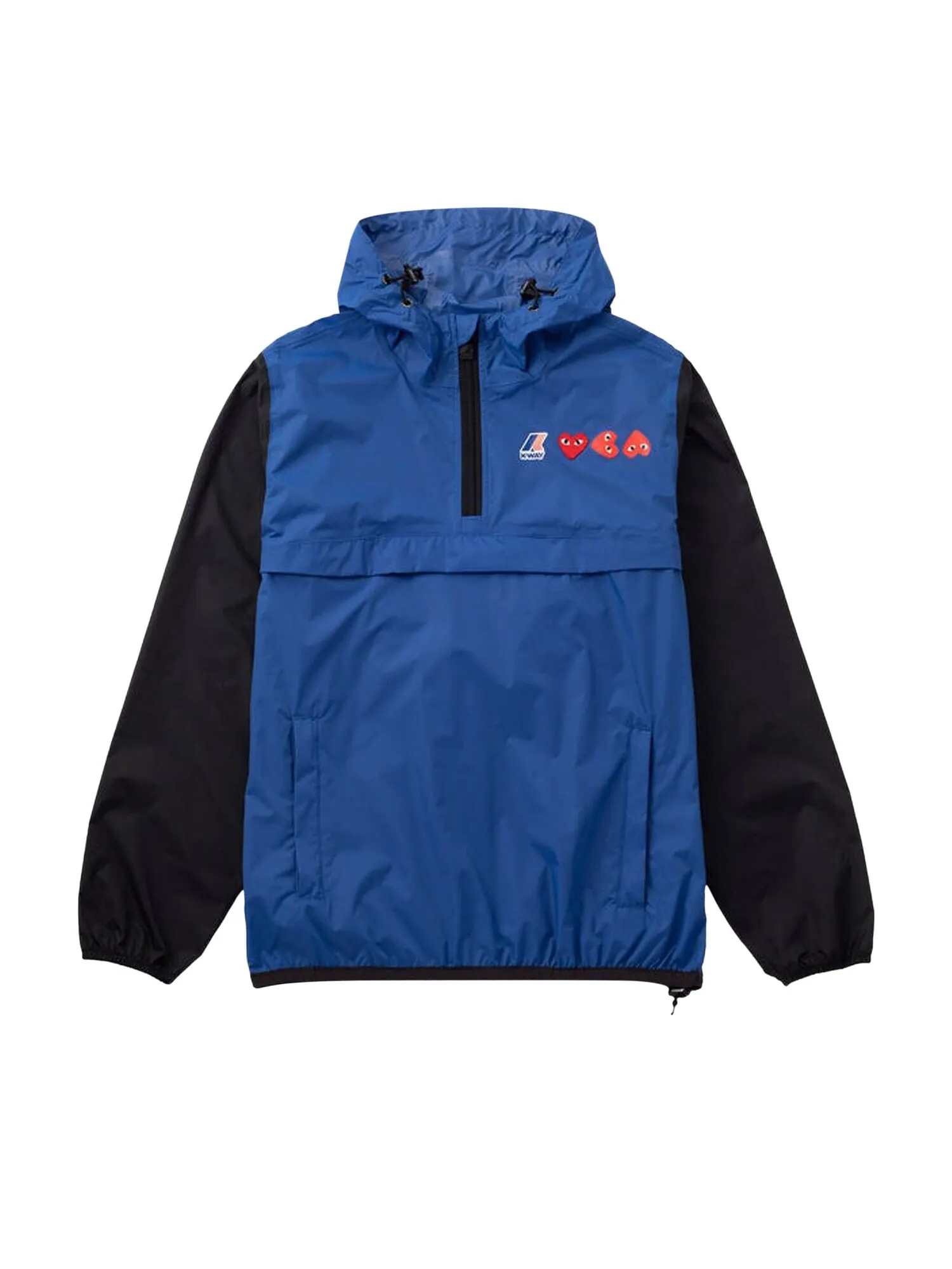 Толстовка с короткими молниями Comme des Garçons PLAY x K-Way — изображение 1 из 2, синий