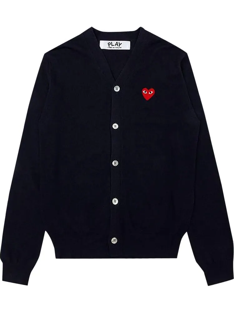 Кардиган Comme des Garçons PLAY Knit Cardigan Red Heart 'Navy'