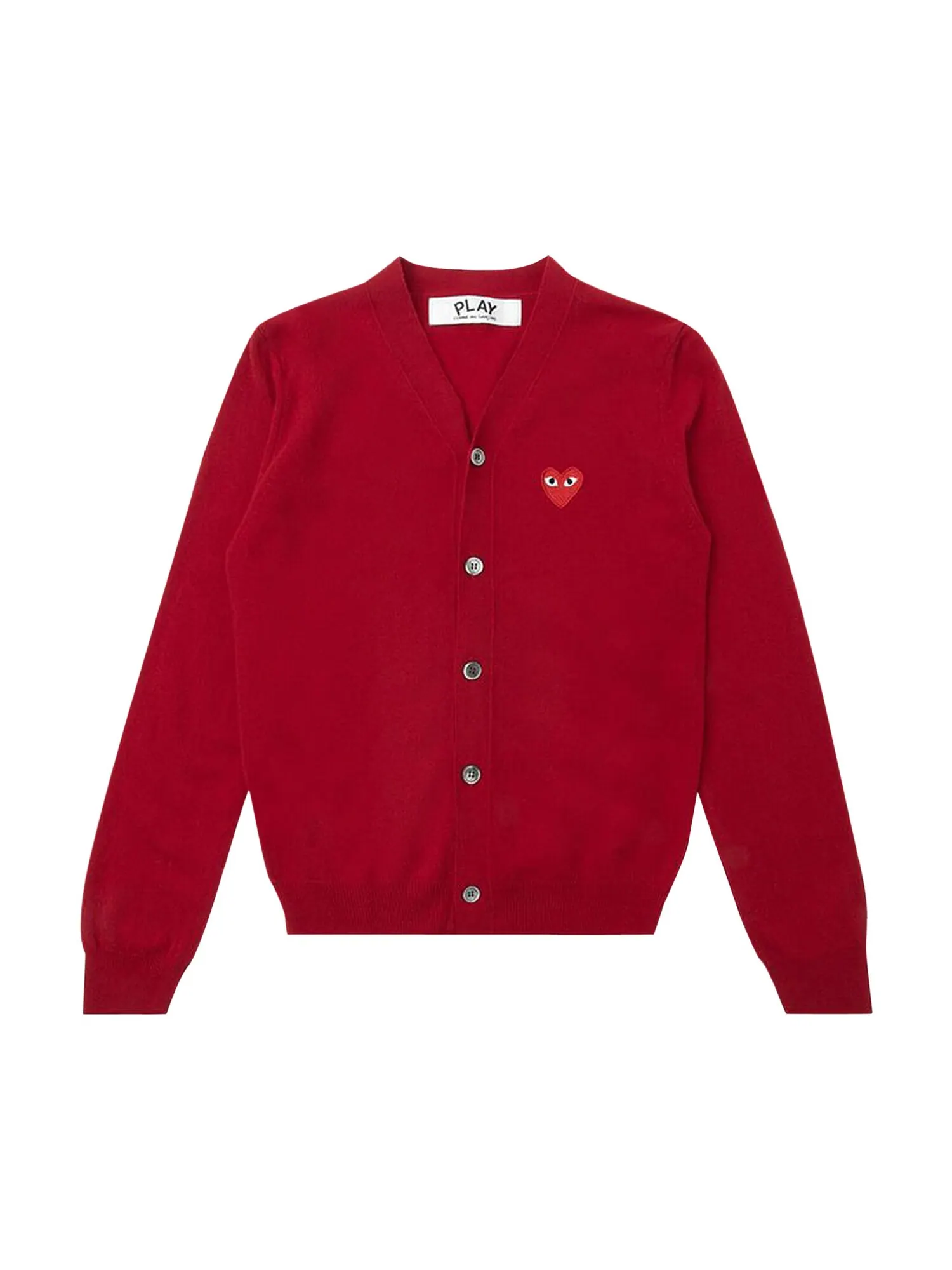 Вязаный кардиган Comme des Garçons PLAY Красное сердце Красный — изображение 1 из 1