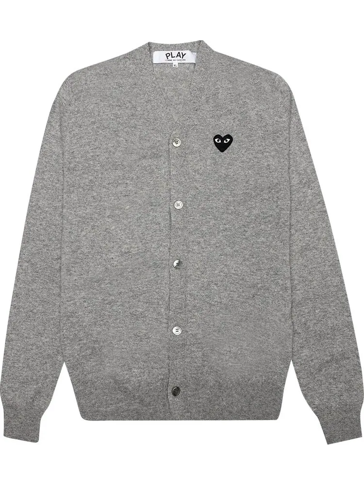 Кардиган Comme des Garçons PLAY Heart Wool Cardigan 'Gray'