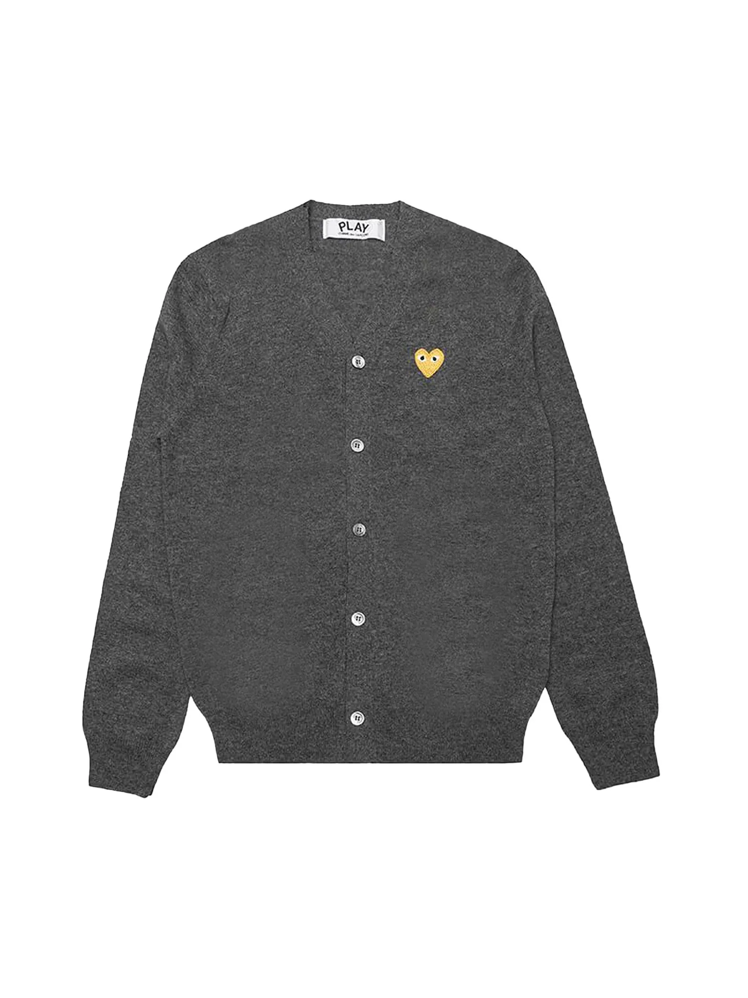 Кардиган Comme des Garçons PLAY Gold Heart — изображение 1 из 1, серый