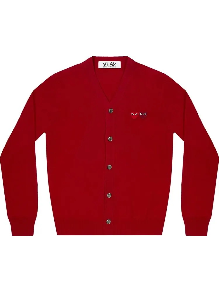 Кардиган Comme des Garçons PLAY Double Heart Cardigan 'Red'