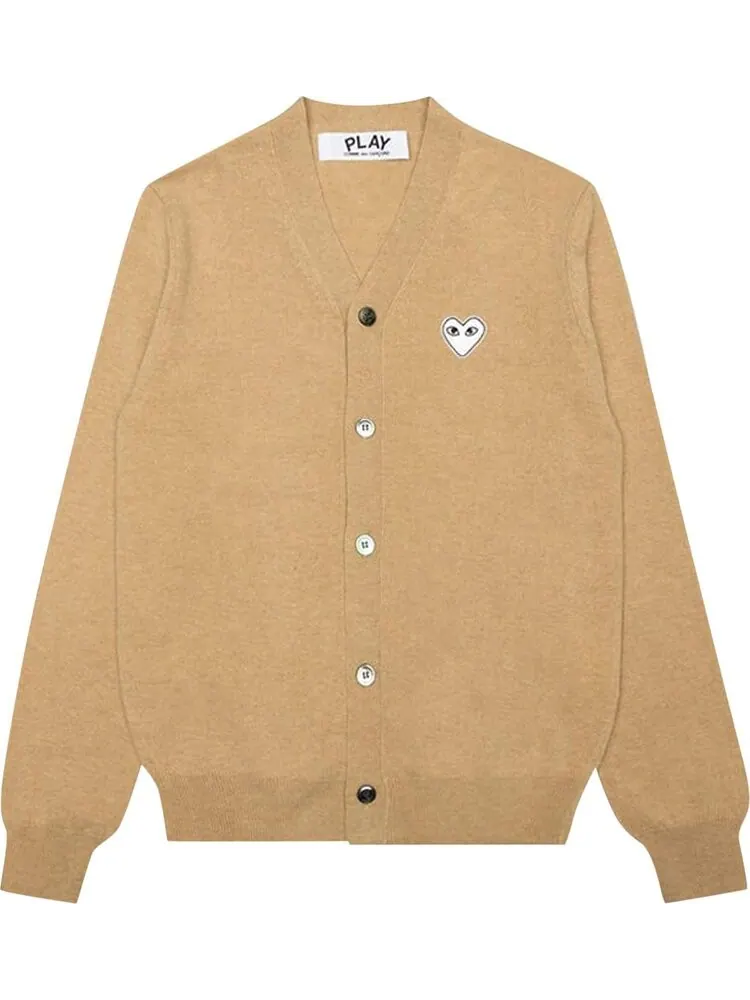 Кардиган Comme des Garçons PLAY Woven V-Neck Cardigan 'Tan'