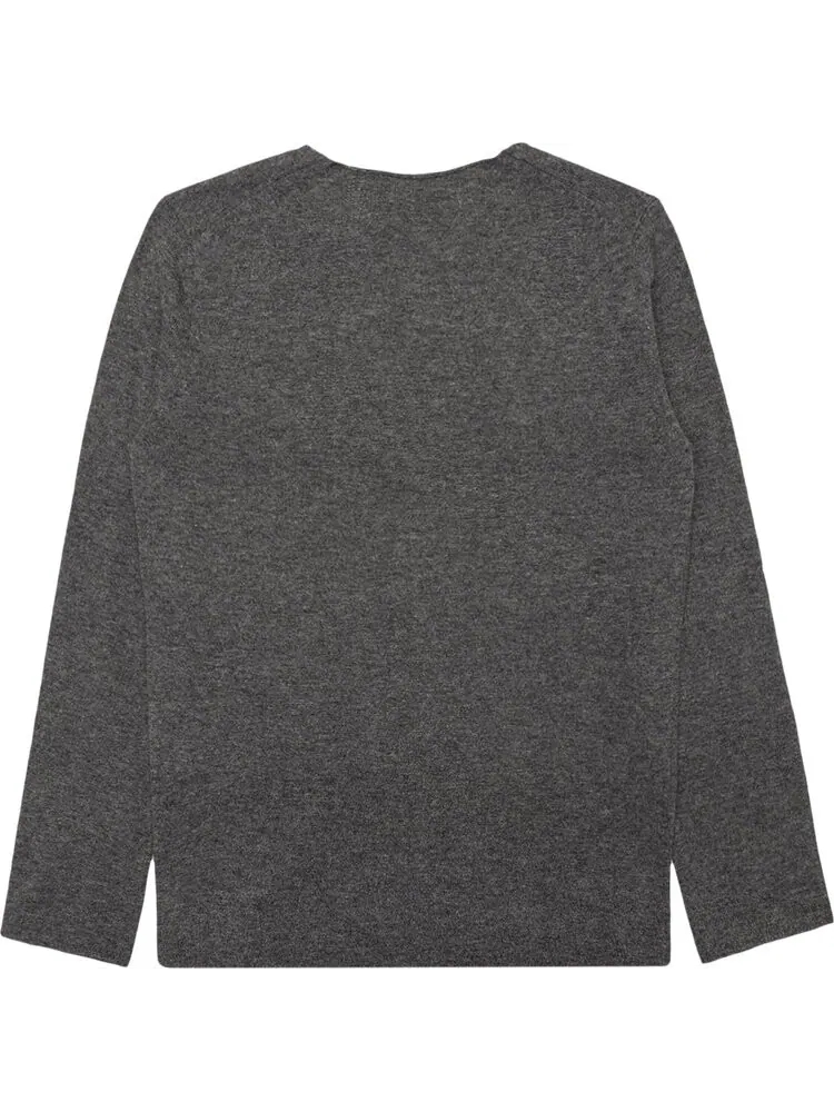 Свитер Comme des Garçons PLAY Red Heart Sweater 'Grey' — изображение 2 из 3, серый