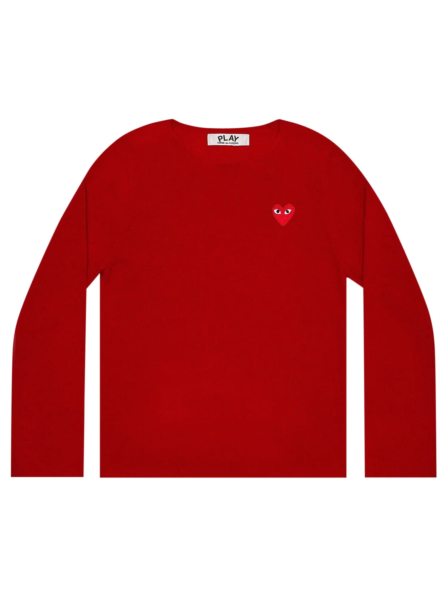 Свитер с круглым вырезом Comme des Garçons PLAY — изображение 1 из 1, красный
