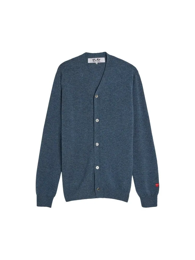 Кардиган Comme Des Garçons Comme des Garçons PLAY Small Heart Cardigan — изображение 1 из 1, синий