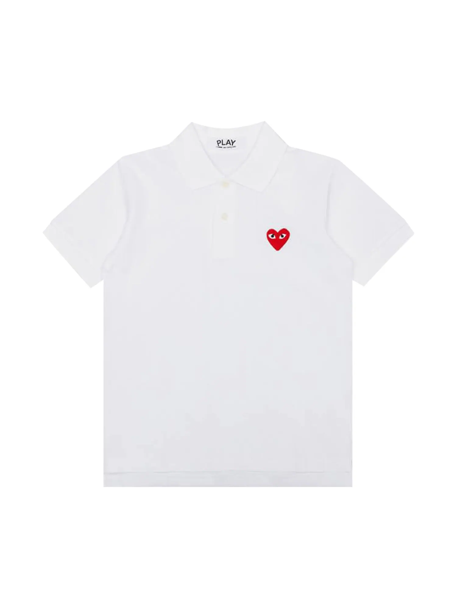 Рубашка поло Comme des Garçons PLAY Red Heart — изображение 1 из 1, белый