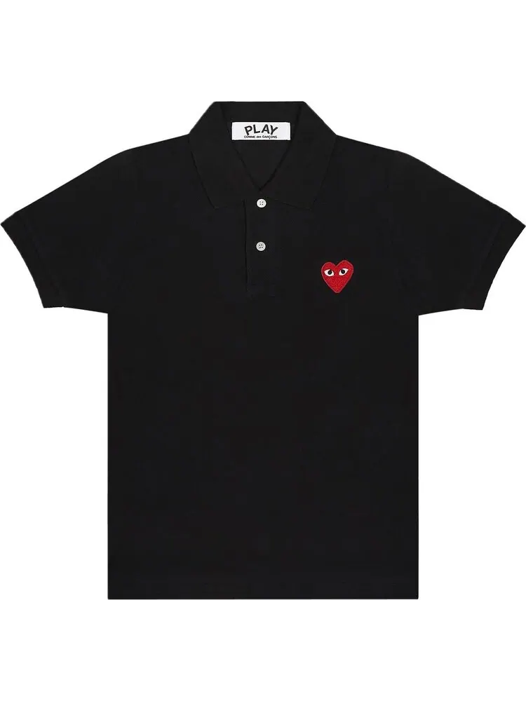 Рубашка Comme des Garçons PLAY Heart Polo 'Black'