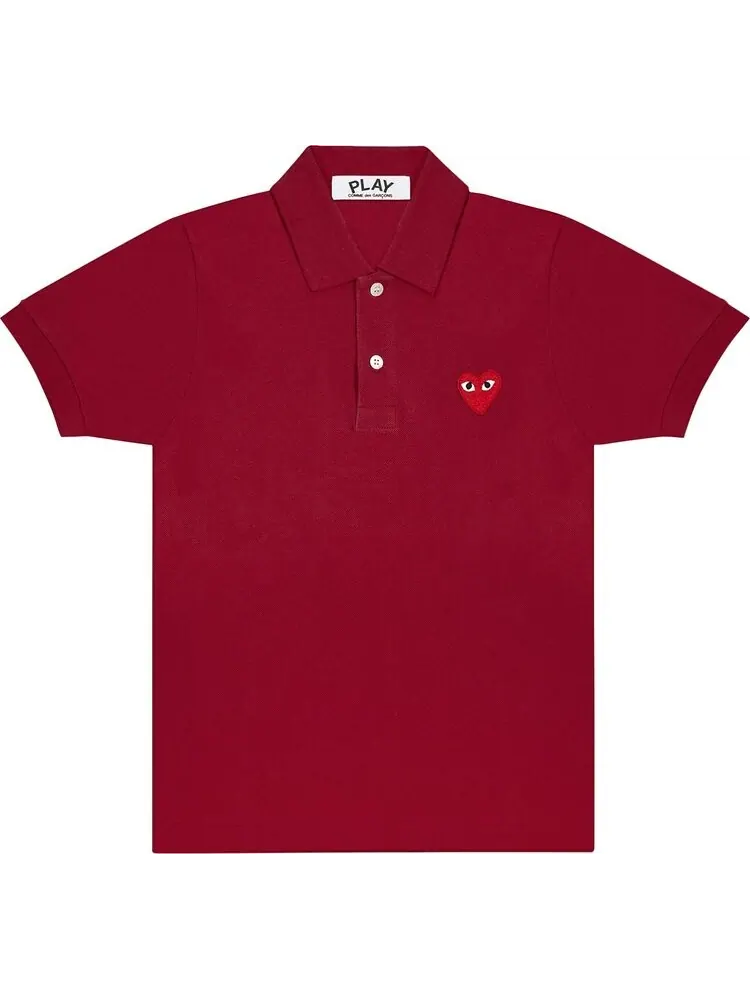 Поло Comme des Garçons PLAY Big Heart Polo 'Burgundy'