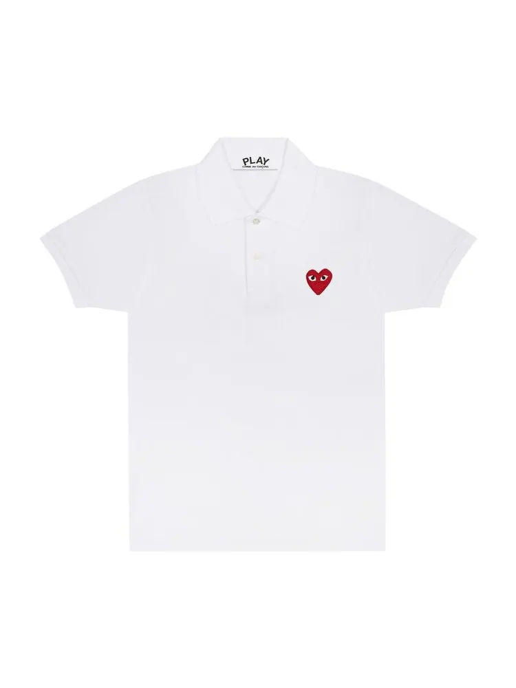 Рубашка Comme des Garçons PLAY Heart Polo 'White'