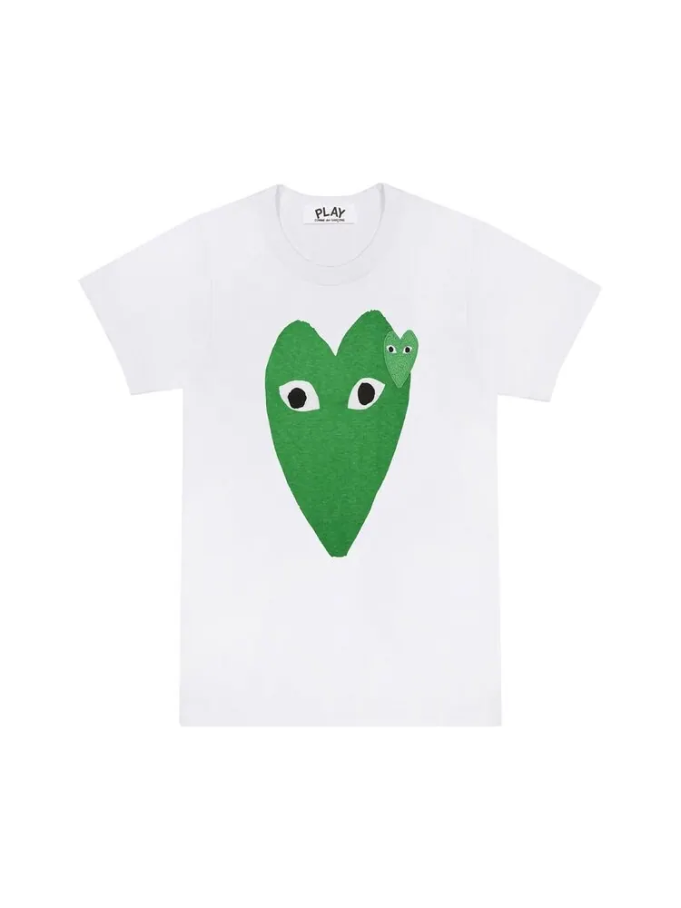 Футболка Comme des Garçons PLAY T-Shirt 'White/Green'
