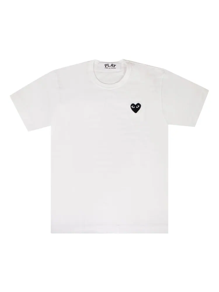 Футболка мужская Comme des Garçons PLAY однотонная с логотипом