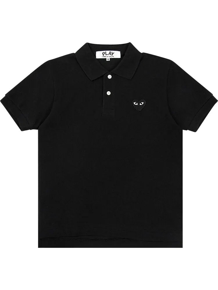 Рубашка Comme des Garçons PLAY Black Emblem Polo Shirt 'Black'