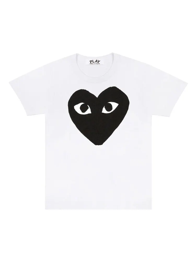 Футболка Comme des Garçons PLAY Black Heart T-Shirt 'White'
