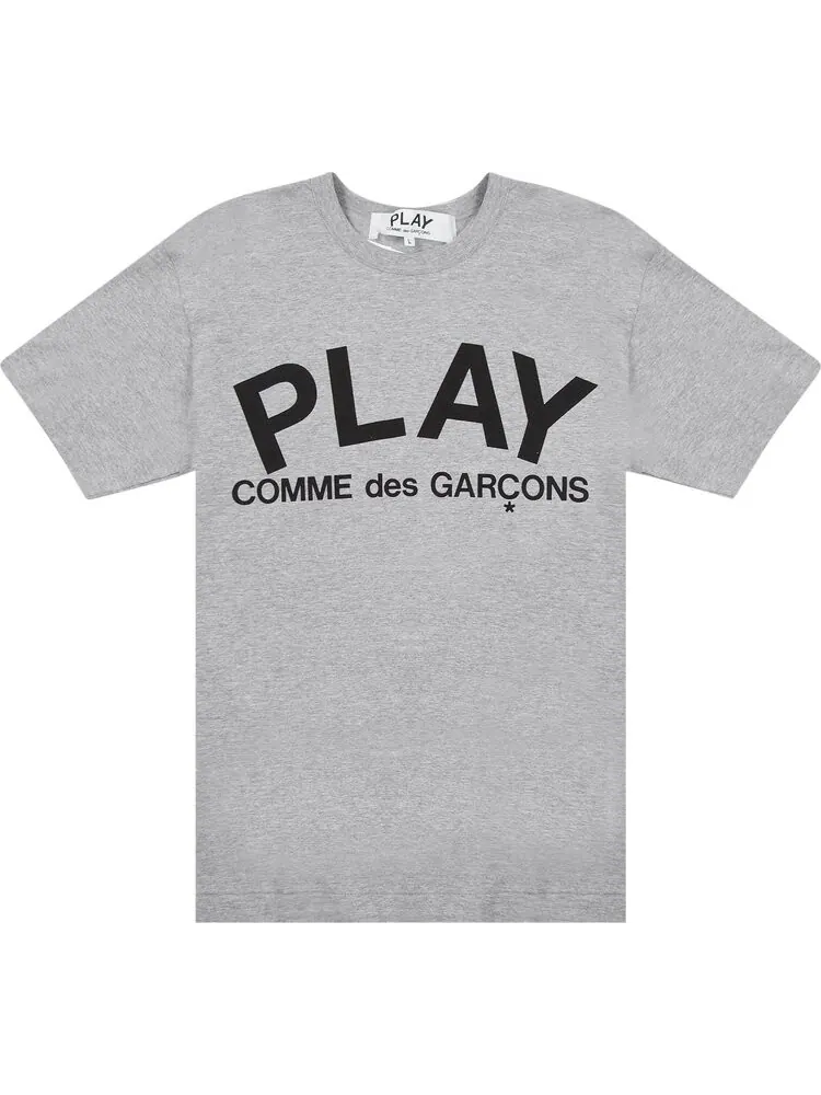 Футболка Comme des Garçons PLAY Text T-Shirt 'Grey'