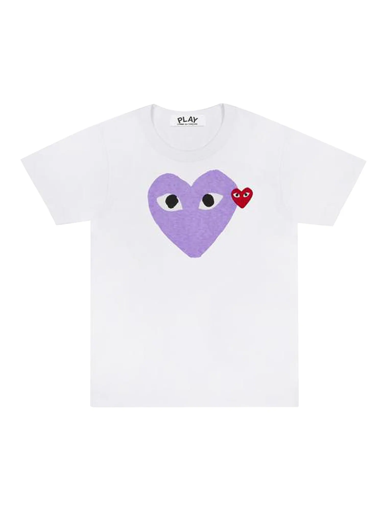 Comme des Garçons PLAY Футболка с цветным сердечком — изображение 1 из 1, белый