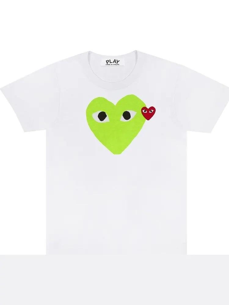 Футболка Comme des Garçons PLAY Heart Tee 'Green'