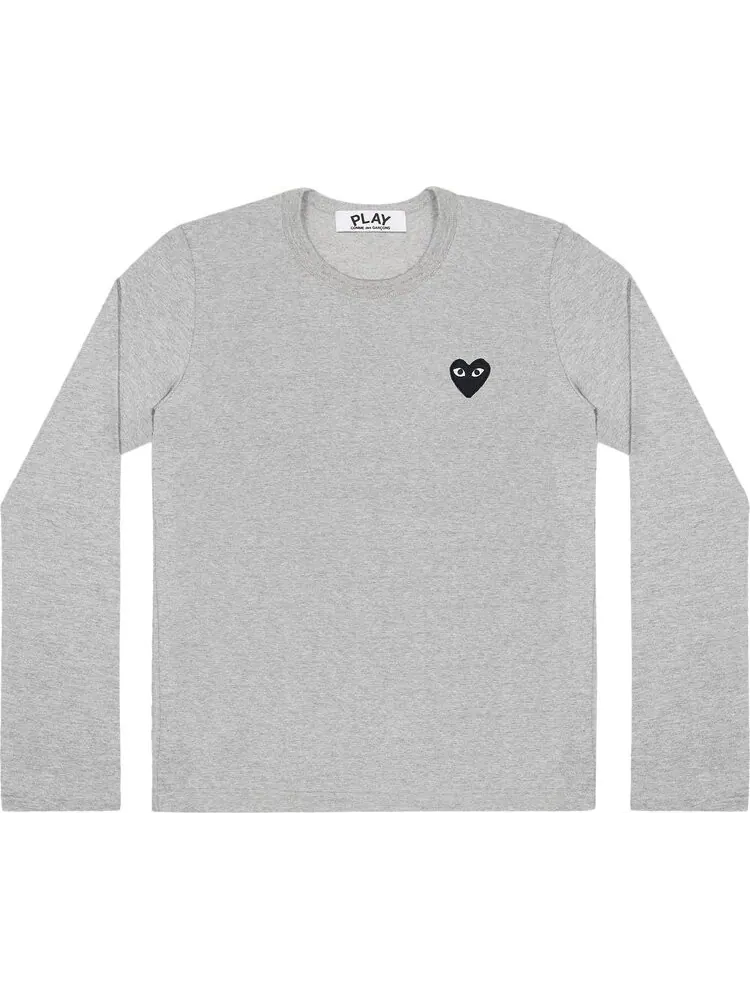 Лонгслив Comme des Garçons PLAY Heart Long-Sleeve Tee 'Grey'