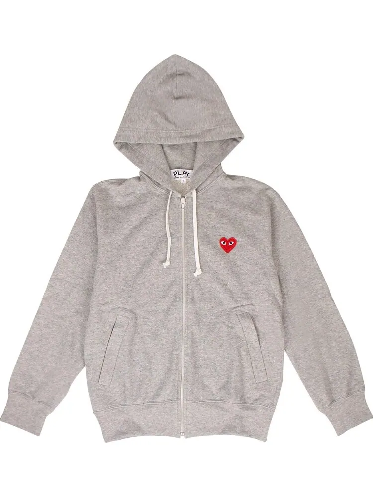 Худи Comme des Garçons PLAY Heart Hooded Sweatshirt 'Gray'