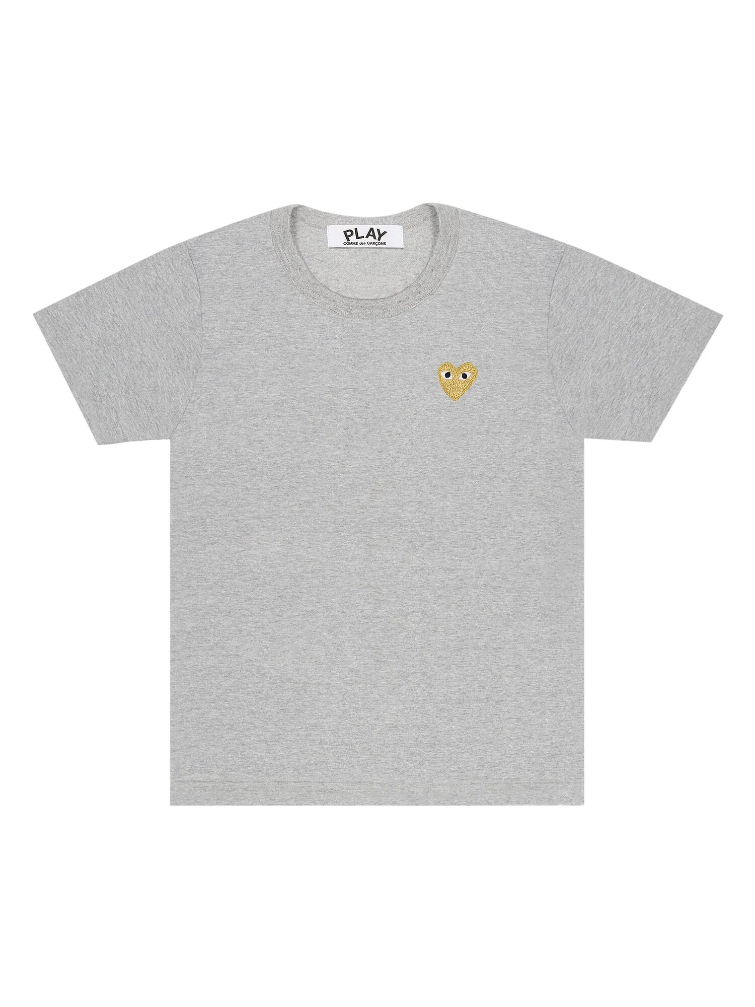 Футболка Comme des Garçons PLAY Gold Heart — изображение 1 из 1, серый