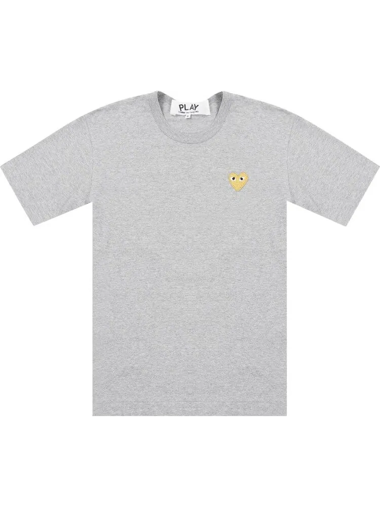 Футболка Comme des Garçons PLAY Gold Heart T-Shirt 'Grey'