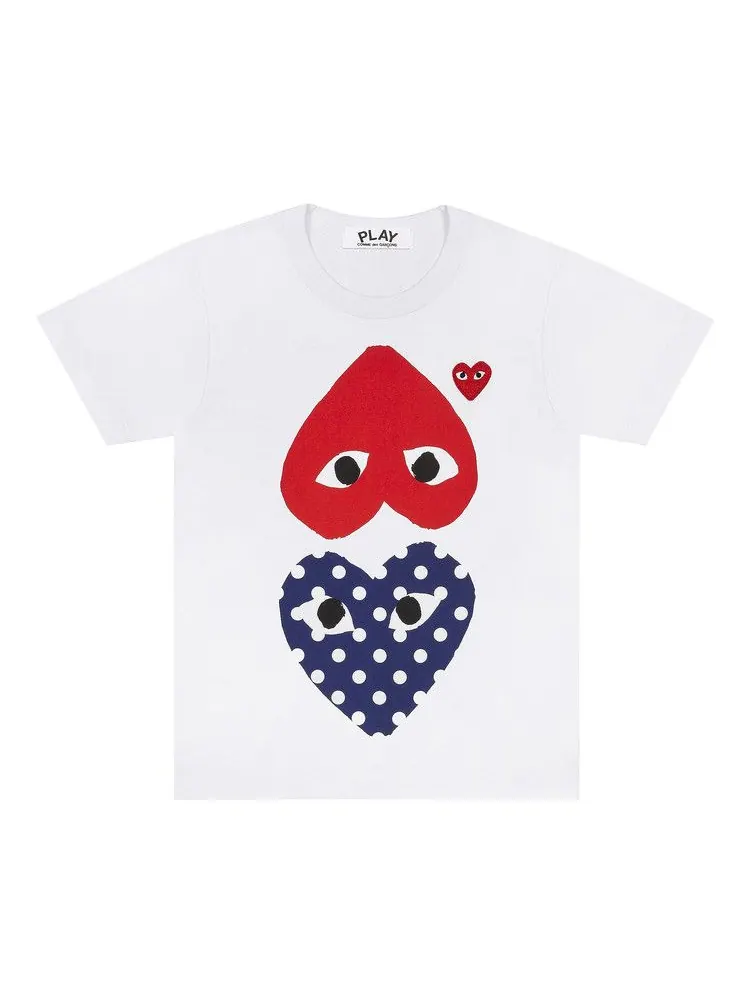 Футболка Comme des Garçons PLAY Polka Dot Mirror T-Shirt