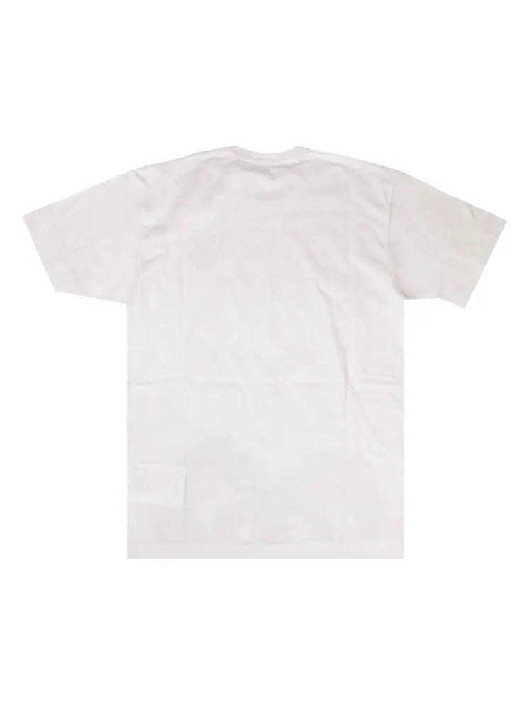 Футболка Comme des Garçons PLAY Camo Half Heart T-Shirt 'White' — изображение 2 из 3, белый