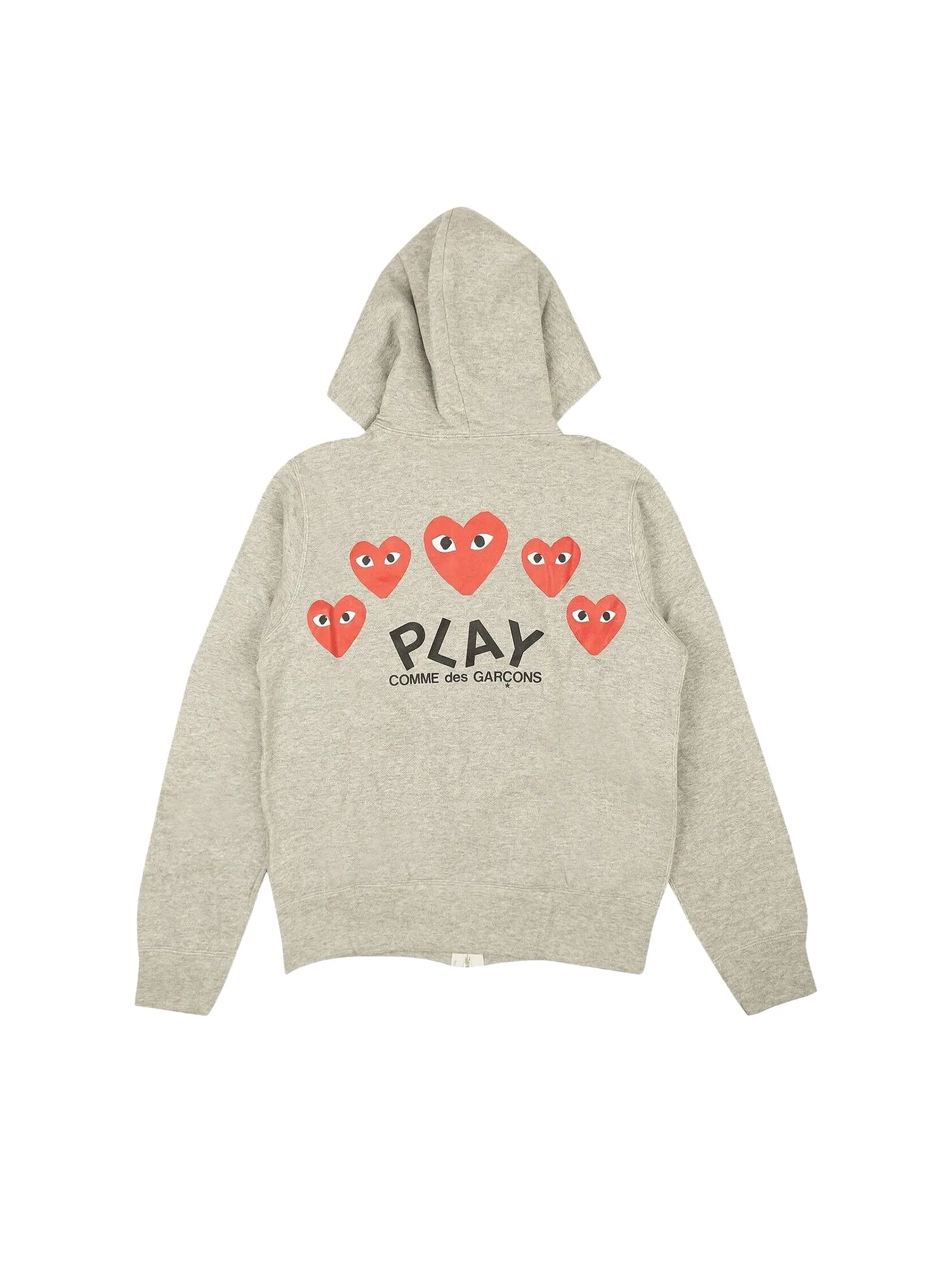 Толстовка Comme des Garçons PLAY Multi Heart — изображение 2 из 3, серый