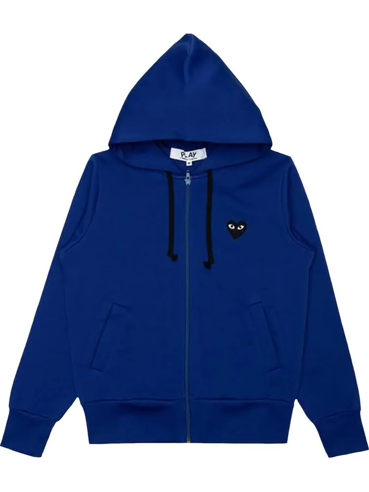 Толстовка Comme des Garçons PLAY Big Black Heart Hooded Sweatshirt 'Navy'
