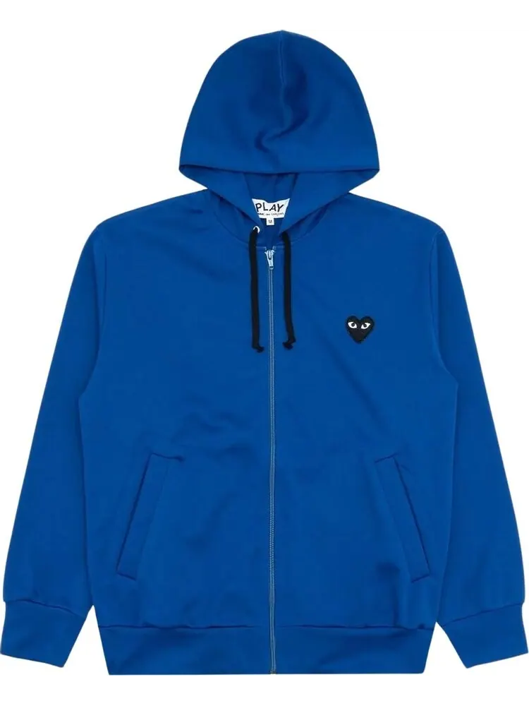 Худи Comme des Garçons PLAY Zip Up Hoodie 'Blue'