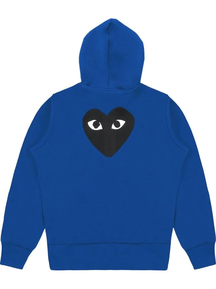 Худи Comme des Garçons PLAY Zip Up Hoodie 'Blue' — изображение 2 из 2, синий