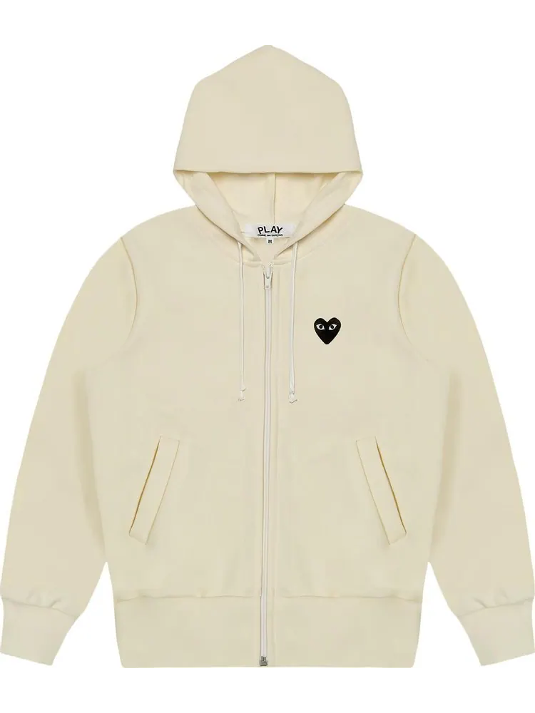 Худи Comme des Garçons PLAY Zip-Up Hoodie 'Yellow'