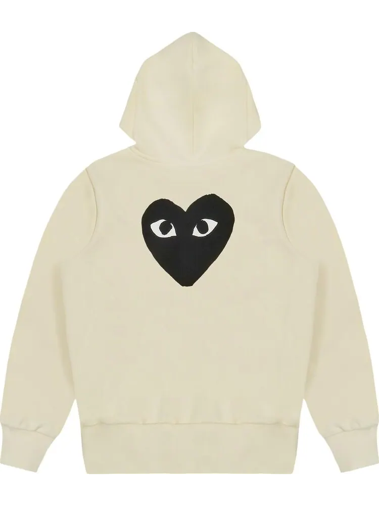 Худи Comme des Garçons PLAY Zip-Up Hoodie 'Yellow' — изображение 2 из 2, желтый