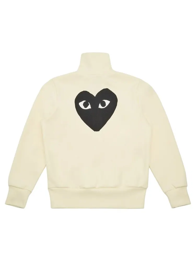 Толстовка Comme des Garçons PLAY Big Black Heart Sweatshirt 'Off-White' — изображение 2 из 2, белый