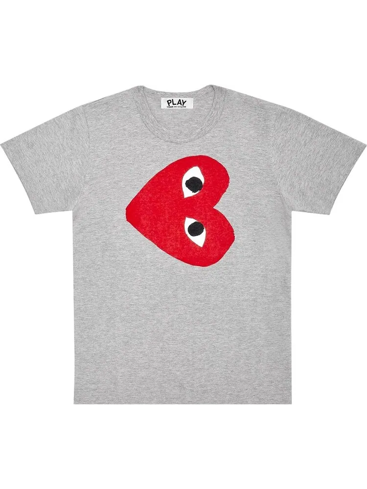 Футболка Comme des Garçons PLAY Red Heart T-Shirt 'Grey'
