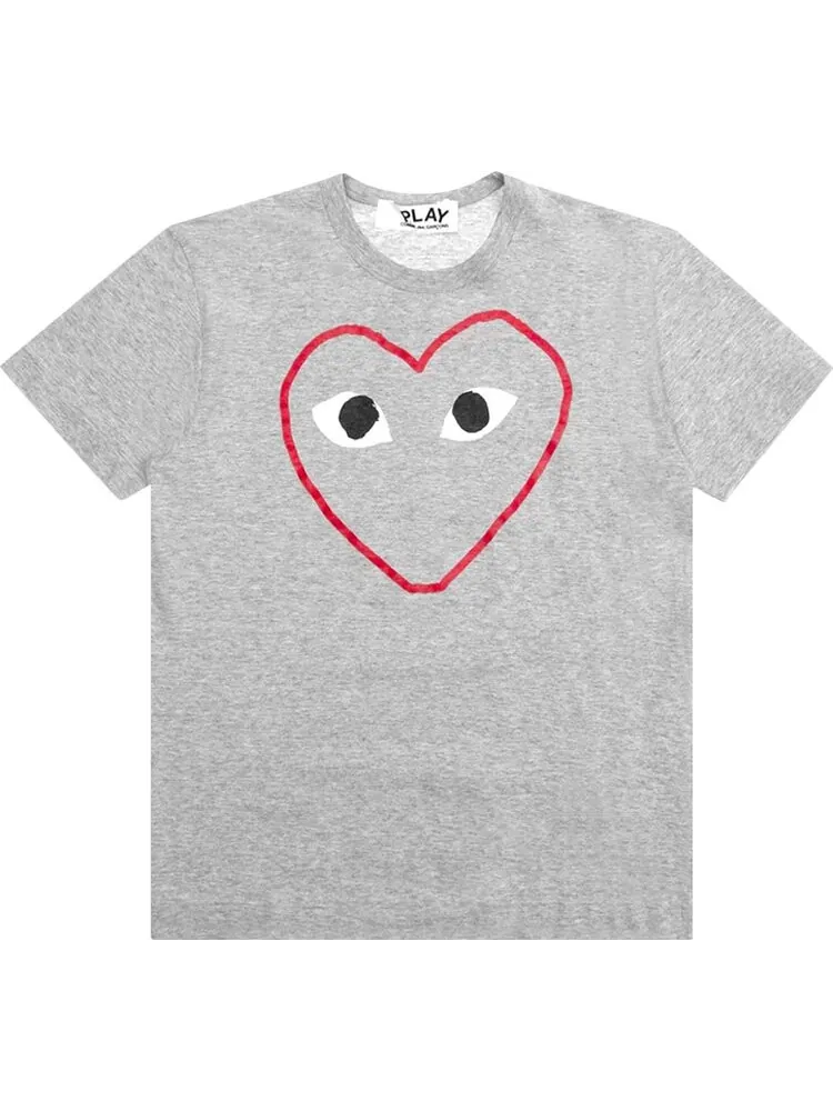 Футболка Comme des Garçons PLAY Red Heart Sketch T-Shirt 'Grey'