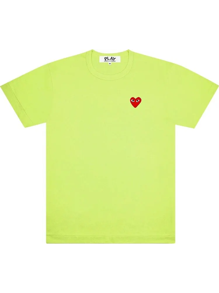Футболка Comme des Garçons PLAY Pastelle Emblem T-Shirt Green