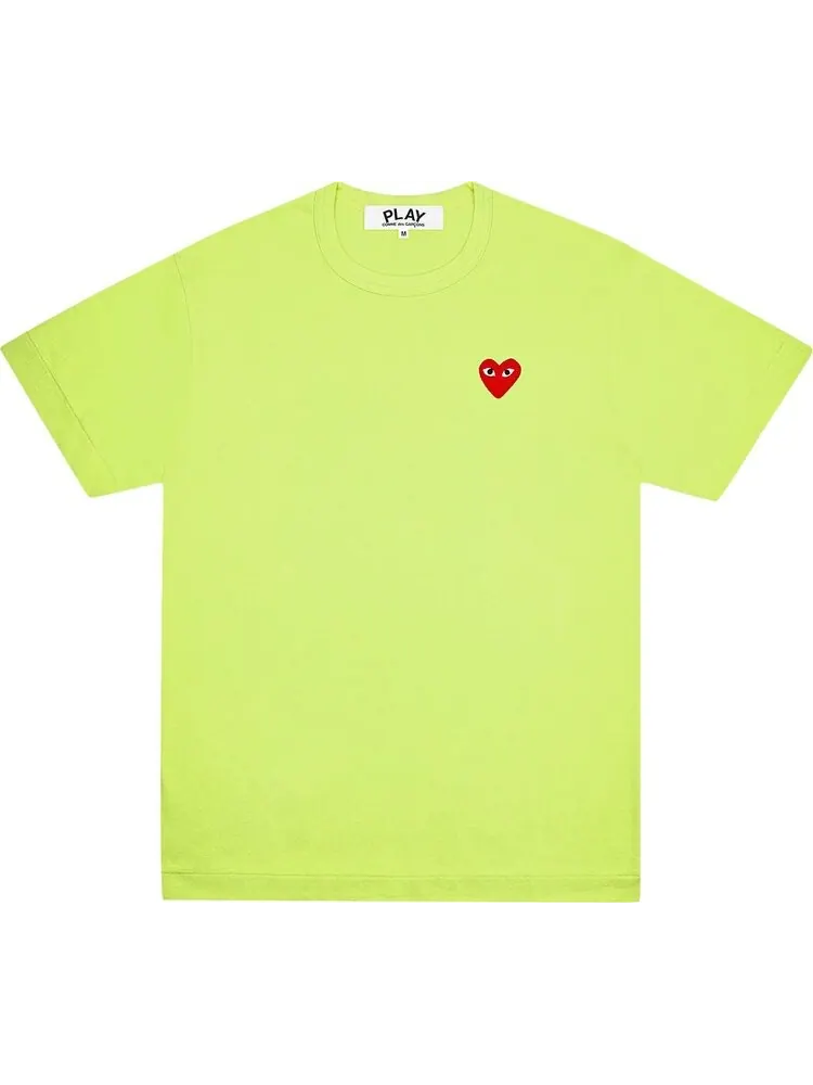 Футболка Comme des Garçons PLAY Pastelle Red Emblem T-Shirt 'Green'