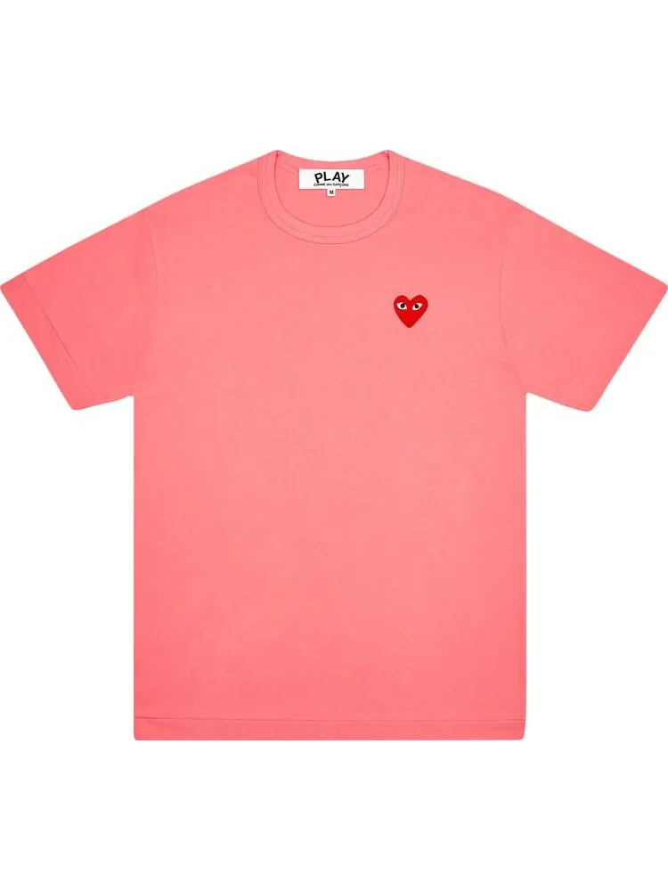 Футболка Comme des Garçons PLAY Pastelle Red Emblem T-Shirt 'Pink'