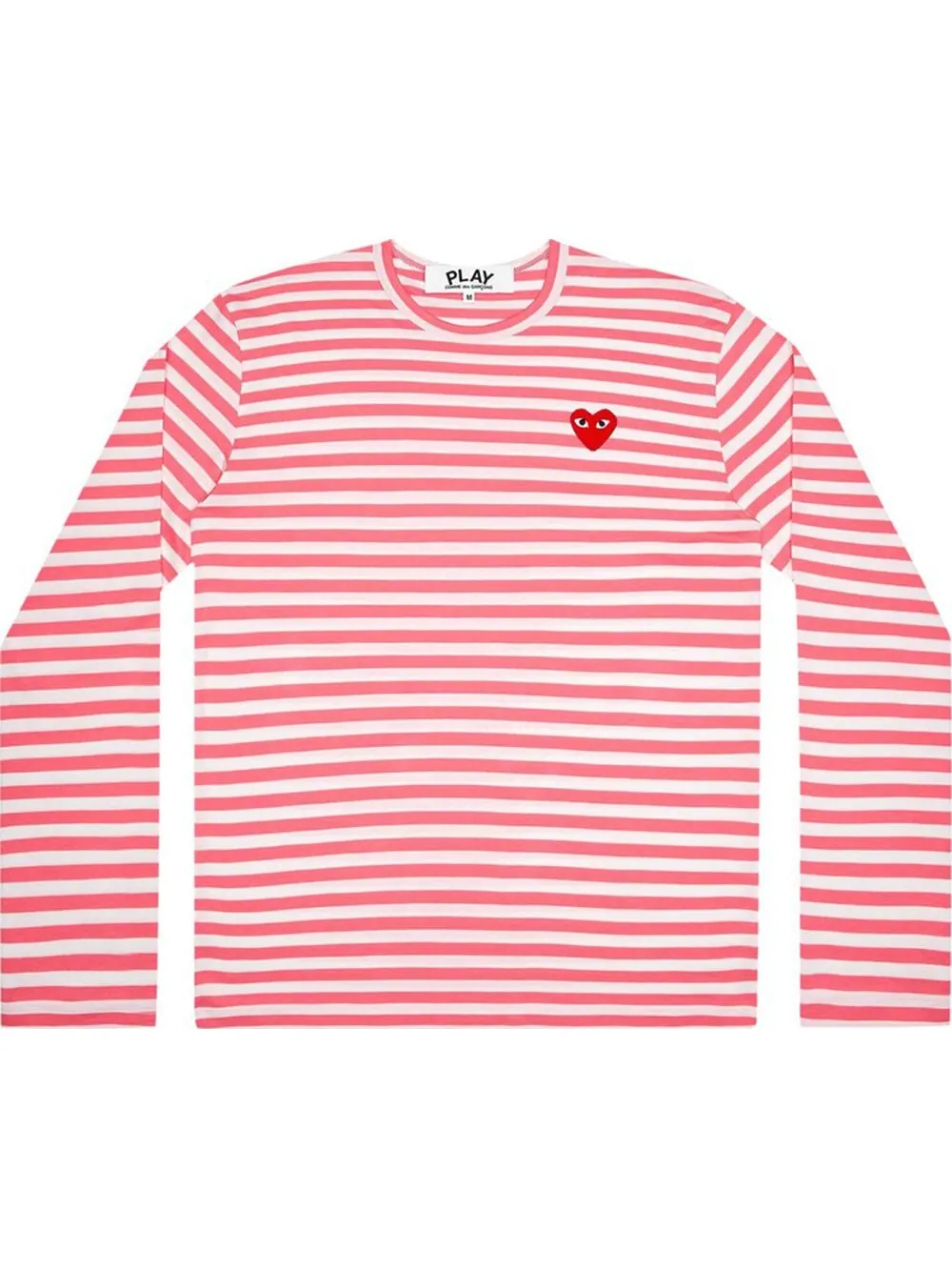 Кофта Comme des Garçons PLAY Pastelle Striped 'Pink' — изображение 1 из 1, розовый