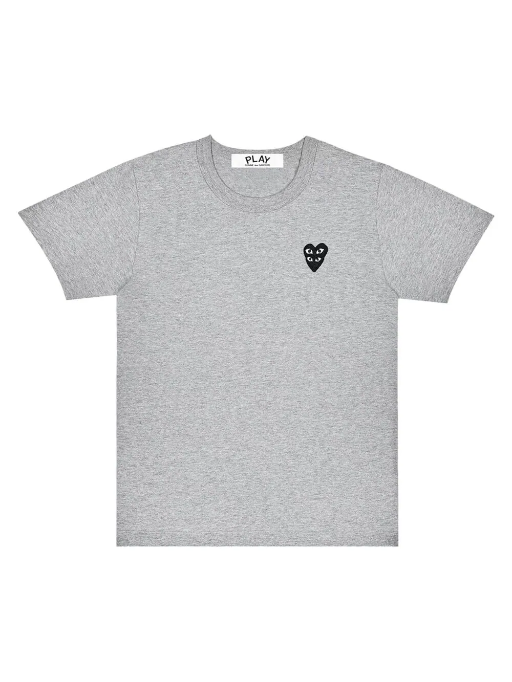 Футболка Comme des Garçons PLAY Stacked Heart Short-Sleeve — изображение 1 из 1, серый