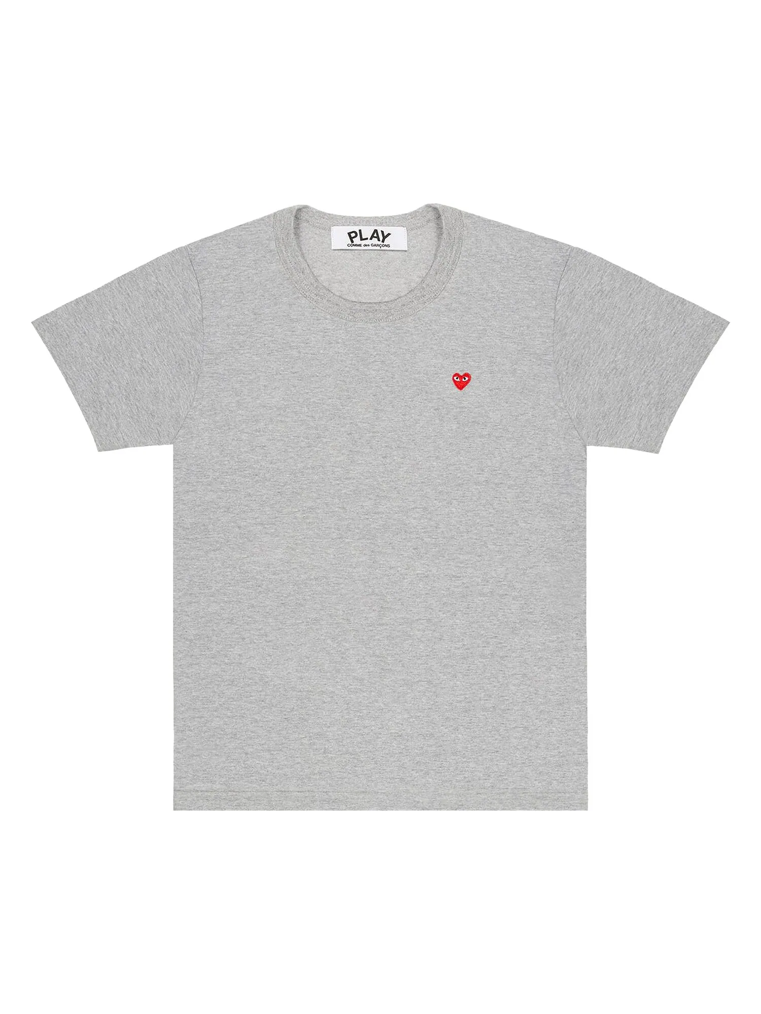 Футболка Comme des Garçons PLAY с маленьким сердечком — изображение 1 из 1, серый