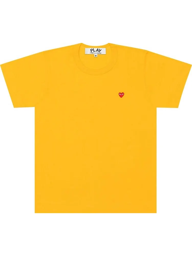 Футболка Comme des Garçons PLAY Small Heart T-Shirt 'Yellow'