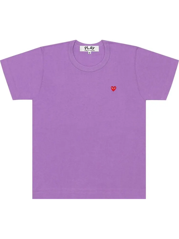 Футболка Comme des Garçons PLAY Small Heart T-Shirt 'Purple'