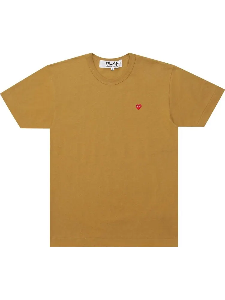 Футболка Comme des Garçons PLAY Small Heart T-Shirt Olive