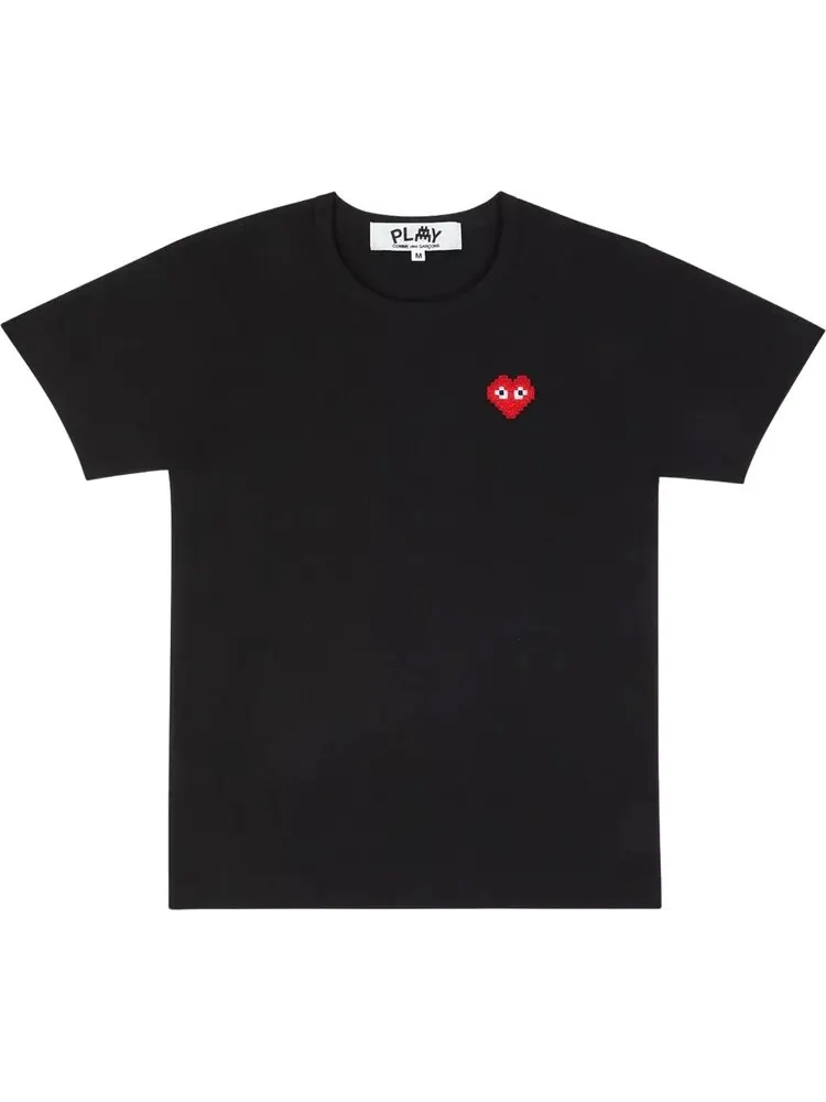 Футболка Comme des Garçons PLAY x Invader Heart Tee 'Black'