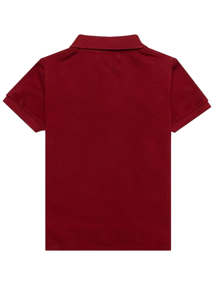 Поло Comme des Garçons PLAY Polo Shirt 'Burgundy' — изображение 2 из 2, бордовый